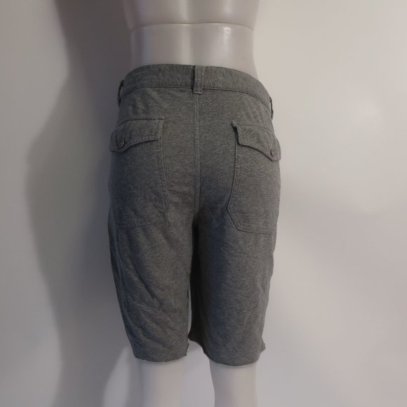 Mens John Varvatos Gray Cotton Blend Flat Front Shorts L * - Picture 6 of 7